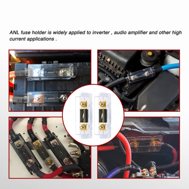 2 in 1 ANL Car Fuse Holder Electrical Protection Insulating Cover, Current:80A - Fuse by PMC TechLife | Online Shopping South Africa | PMC TechLife | Buy Now Pay Later Mobicred