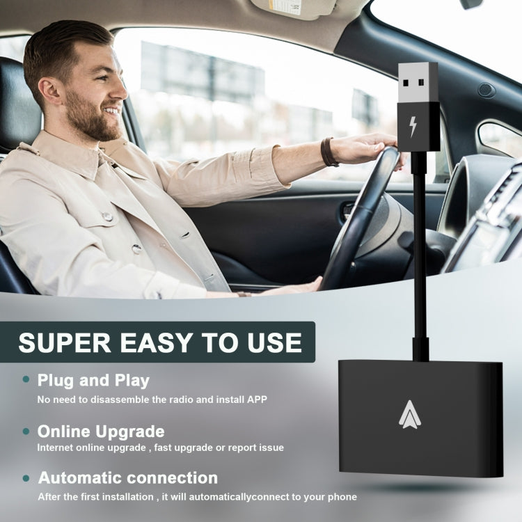 THT-020-2+ USB + USB-C / Type-C Wired to Wireless Carplay Adapter for Android Smartphone(Black) - free shipping - PMC TechLife - Order now!