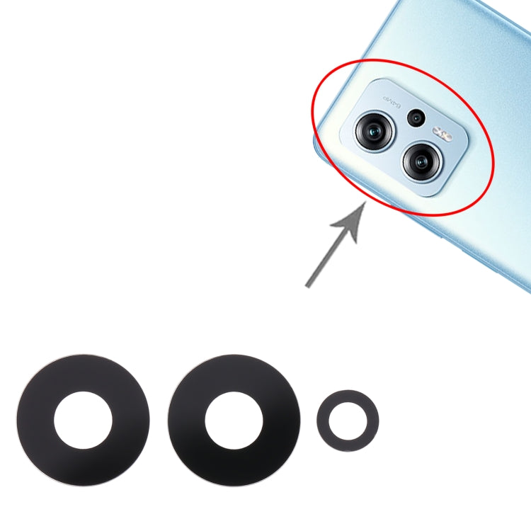 For Xiaomi Redmi Note 11T Pro 10pcs Back Camera Lens - Camera by PMC TechLife | Online Shopping South Africa | PMC TechLife