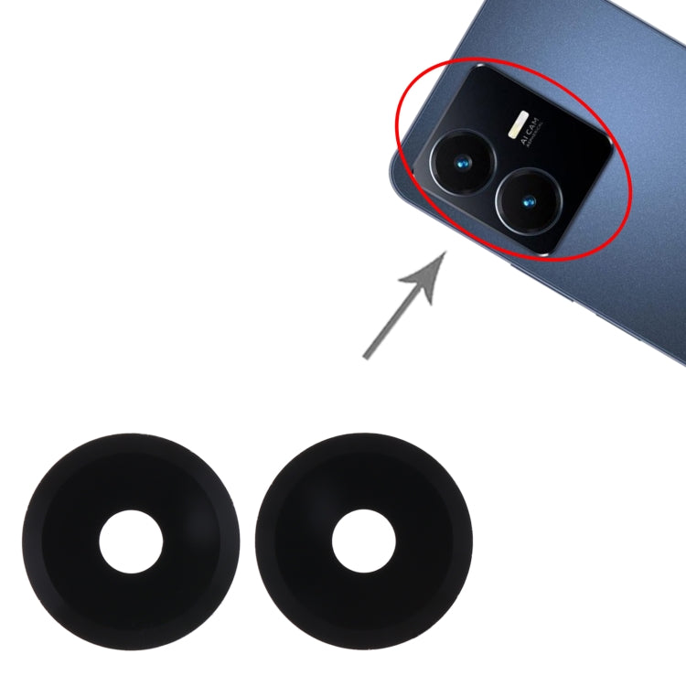For vivo Y22 10pcs Back Camera Lens - Camera Parts by PMC TechLife | Online Shopping South Africa | PMC TechLife