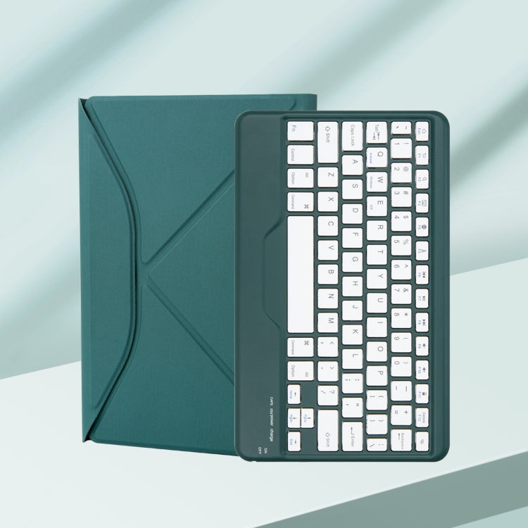 Z10B For iPad 10th Gen 10.9 2022 / 11 2025 Pen Slot Bluetooth Keyboard Leather Tablet Case(Green) - Universal by PMC TechLife | Online Shopping South Africa | PMC TechLife | Buy Now Pay Later Mobicred
