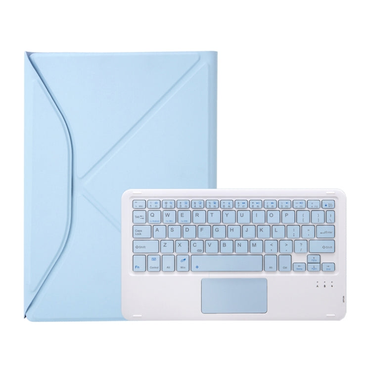 Z10B-A For iPad 10th Gen 10.9 2022 Pen Slot Touchpad Bluetooth Keyboard Leather Tablet Case(Sky Blue) - Universal by PMC TechLife | Online Shopping South Africa | PMC TechLife