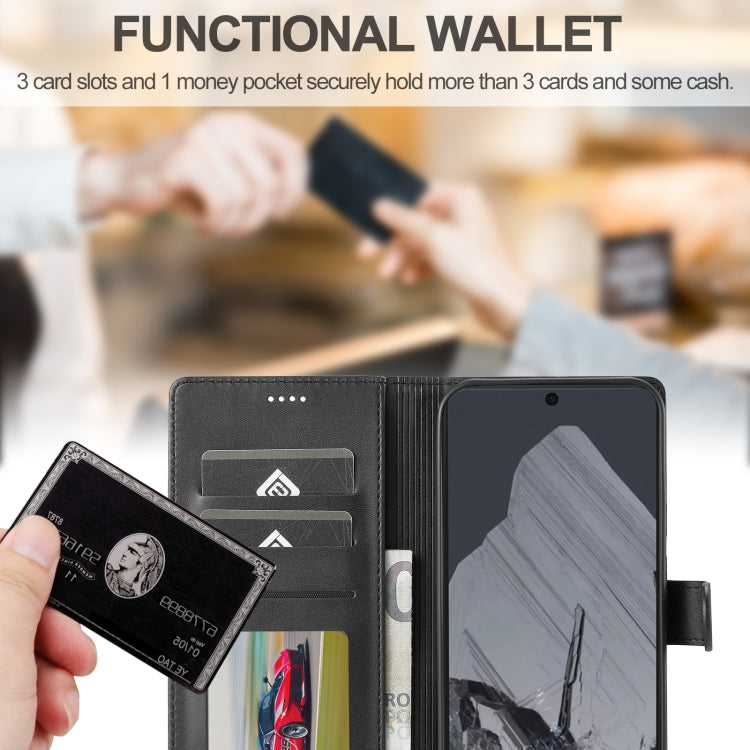 For Google Pixel 9 Pro XL LC.IMEEKE Calf Texture Flip Leather Phone Case(Black) - free shipping - PMC TechLife - Order now!