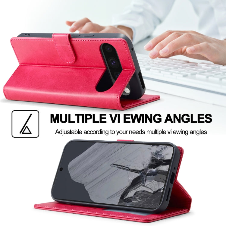 For Google Pixel 9 / 9 Pro LC.IMEEKE Calf Texture Flip Leather Phone Case(Red) - free shipping - PMC TechLife - Order now!