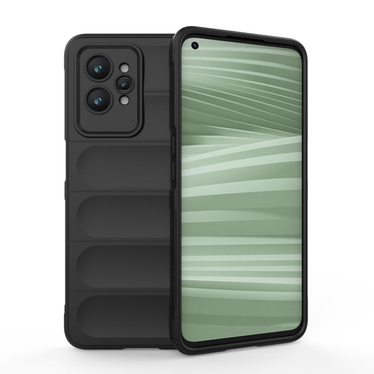 For Realme GT2 Pro Magic Shield TPU + Flannel Phone Case(Black) - Realme Cases by PMC TechLife | Online Shopping South Africa | PMC TechLife | Buy Now Pay Later Mobicred