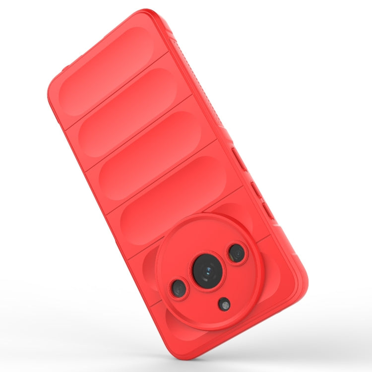 For Realme 11 5G Magic Shield TPU + Flannel Phone Case(Red) - Realme Cases by PMC TechLife | Online Shopping South Africa | PMC TechLife | Buy Now Pay Later Mobicred