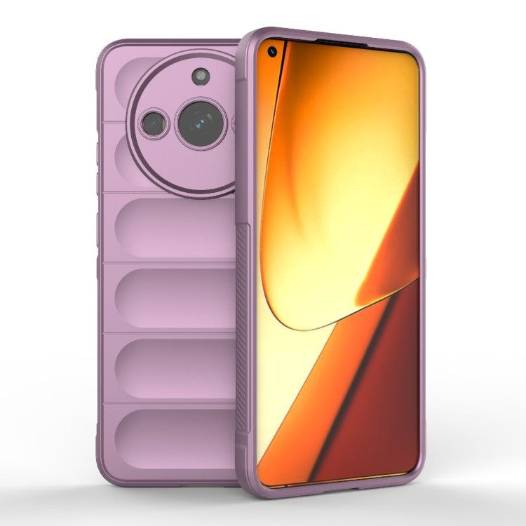 For Realme 11 5G Magic Shield TPU + Flannel Phone Case(Purple) - Realme Cases by PMC TechLife | Online Shopping South Africa | PMC TechLife | Buy Now Pay Later Mobicred