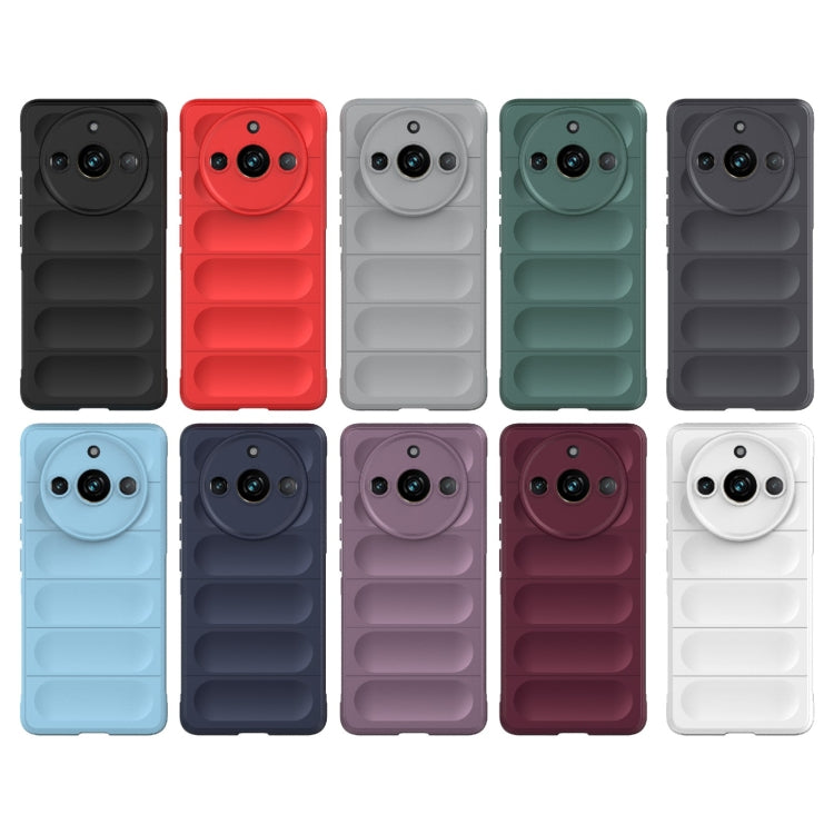 For Realme 11 Pro 5G/11 Pro+ 5G Magic Shield TPU + Flannel Phone Case(Light Blue) - Realme Cases by PMC TechLife | Online Shopping South Africa | PMC TechLife | Buy Now Pay Later Mobicred