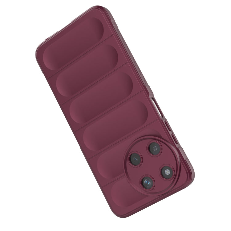 For Realme 11 4G Global Magic Shield TPU + Flannel Phone Case(Dark Green) - Realme Cases by PMC TechLife | Online Shopping South Africa | PMC TechLife | Buy Now Pay Later Mobicred