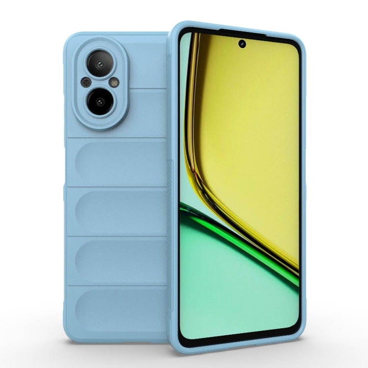 For Realme C67 4G Global Magic Shield TPU + Flannel Phone Case(Light Blue) - free shipping - PMC TechLife - Order now!