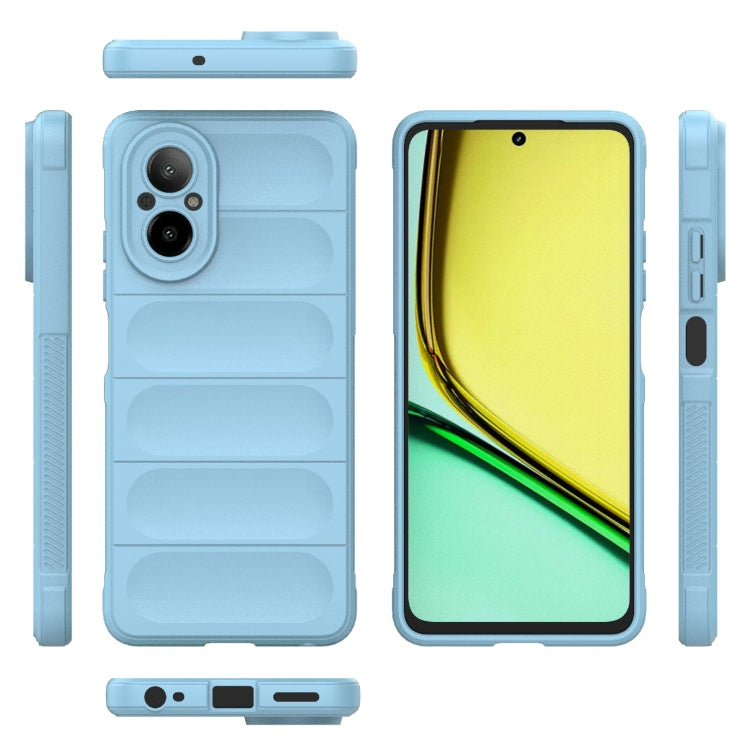 For Realme C67 4G Global Magic Shield TPU + Flannel Phone Case(Light Blue) - free shipping - PMC TechLife - Order now!