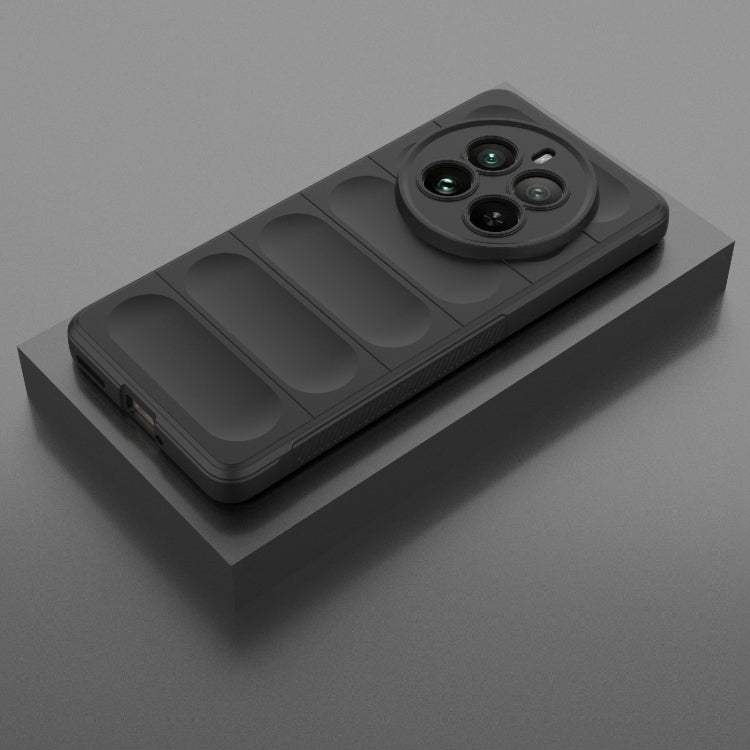 For Realme 12 Pro 5G / 12 Pro+ Magic Shield TPU + Flannel Phone Case(Black) - free shipping - PMC TechLife - Order now!