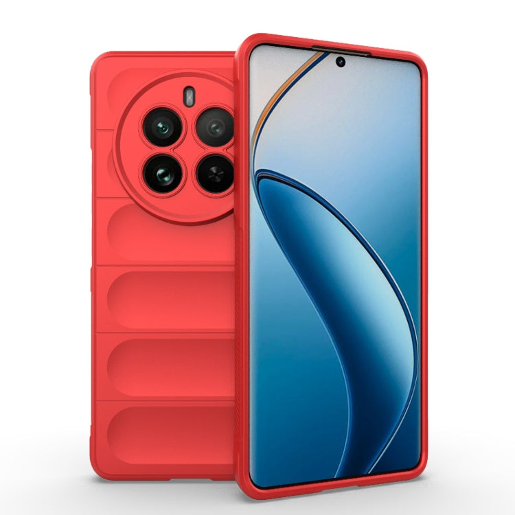 For Realme 12 Pro 5G / 12 Pro+ Magic Shield TPU + Flannel Phone Case(Red) - Realme Cases by PMC TechLife | Online Shopping South Africa | PMC TechLife | Buy Now Pay Later Mobicred