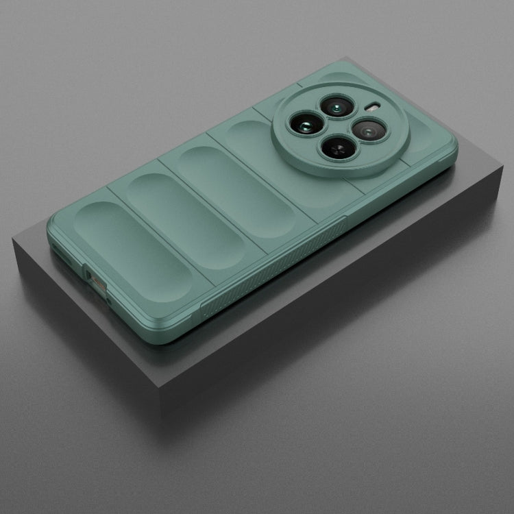 For Realme 12 Pro 5G / 12 Pro+ Magic Shield TPU + Flannel Phone Case(Dark Green) - Realme Cases by PMC TechLife | Online Shopping South Africa | PMC TechLife | Buy Now Pay Later Mobicred