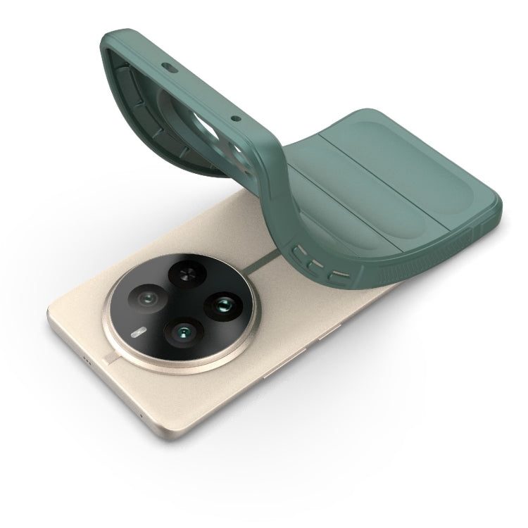 For Realme 12 Pro 5G / 12 Pro+ Magic Shield TPU + Flannel Phone Case(Dark Blue) - Realme Cases by PMC TechLife | Online Shopping South Africa | PMC TechLife | Buy Now Pay Later Mobicred