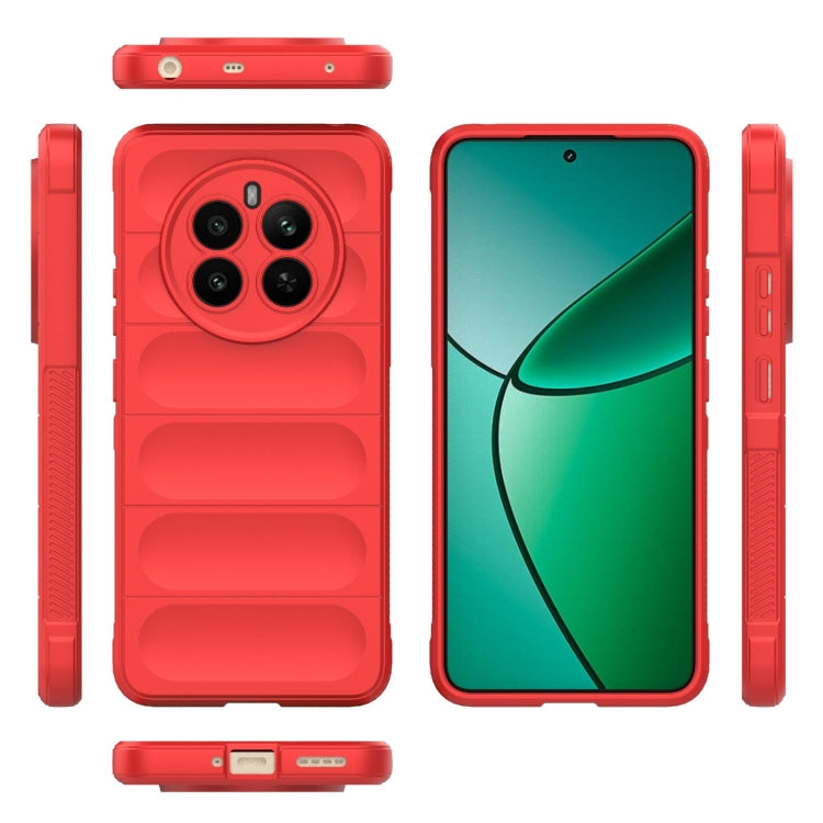 For Realme 12+ 5G Global Magic Shield TPU + Flannel Phone Case(Red) - free shipping - PMC TechLife - Order now!