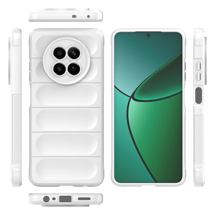 For Realme 12 5G Global Magic Shield TPU + Flannel Phone Case(White) - free shipping - PMC TechLife - Order now!