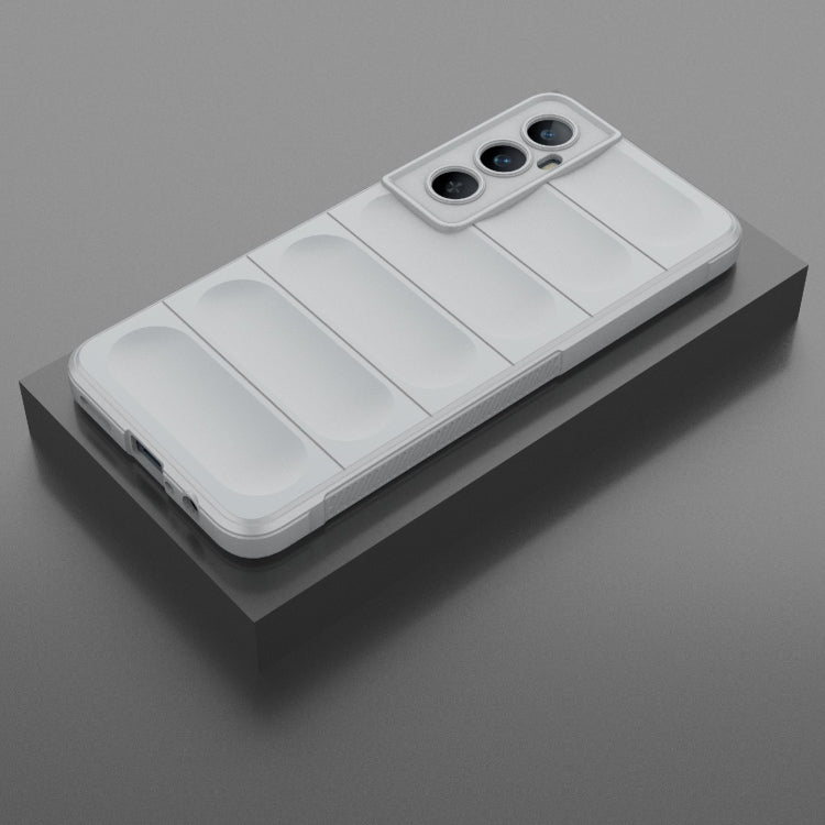 For Realme C65 4G Global Magic Shield TPU + Flannel Phone Case(Grey) - Realme Cases by PMC TechLife | Online Shopping South Africa | PMC TechLife | Buy Now Pay Later Mobicred