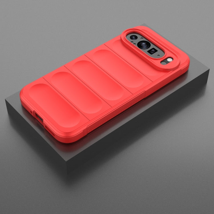 For Google Pixel 9 Pro XL 5G Magic Shield TPU + Flannel Phone Case(Red) - Google Cases by PMC TechLife | Online Shopping South Africa | PMC TechLife | Buy Now Pay Later Mobicred