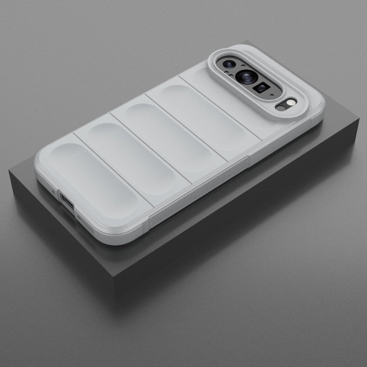 For Google Pixel 9 Pro XL 5G Magic Shield TPU + Flannel Phone Case(Grey) - Google Cases by PMC TechLife | Online Shopping South Africa | PMC TechLife | Buy Now Pay Later Mobicred