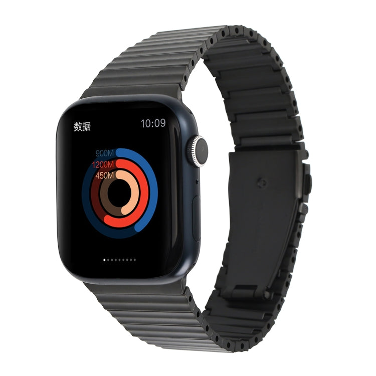Ocean Metal Replacement Watch Band For Apple Watch SE 2023 40mm(Black) - Watch Bands by PMc TechLife | Online Shopping South Africa | PMc TechLife | Buy Now Pay Later Mobicred