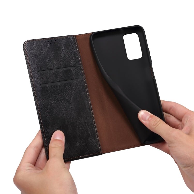 For OPPO A98 5G Oil Wax Crazy Horse Texture Leather Phone Case(Black) - OPPO Cases by PMC TechLife | Online Shopping South Africa | PMC TechLife