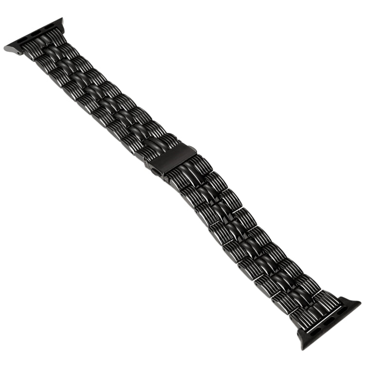 3-Beads Stripe Metal Watch Band For Apple Watch SE 2023 44mm(Black) - free shipping - PMc TechLife - Order now!