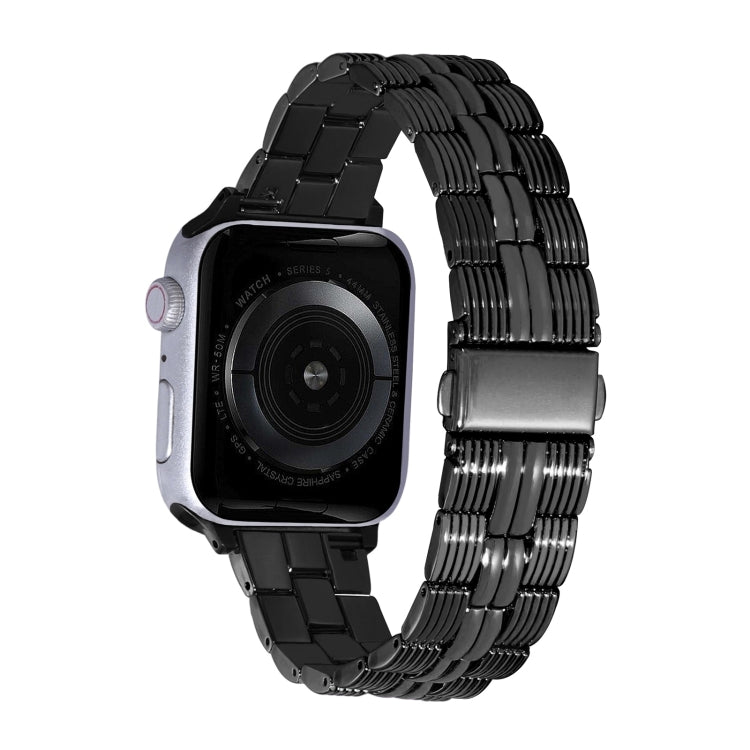 3-Beads Stripe Metal Watch Band For Apple Watch Series 10 42mm(Black) - free shipping - PMc TechLife - Order now!