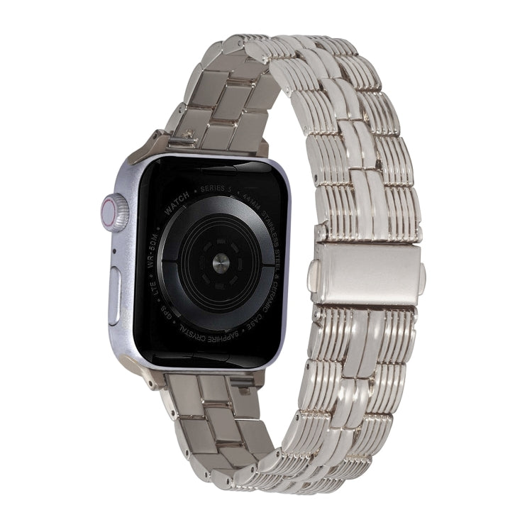 3-Beads Stripe Metal Watch Band For Apple Watch Series 10 46mm(Starlight) - free shipping - PMc TechLife - Order now!