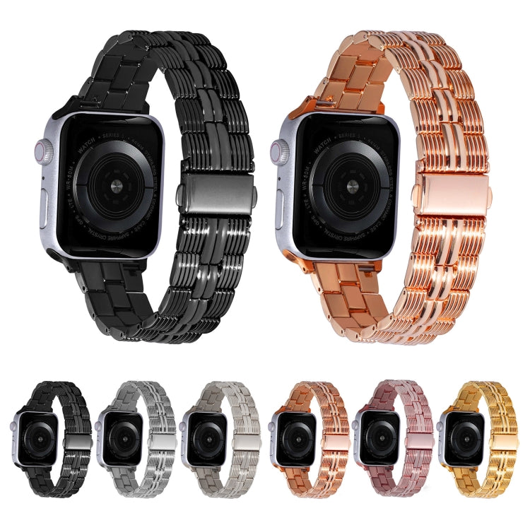 3-Beads Stripe Metal Watch Band For Apple Watch Series 10 42mm(Silver) - free shipping - PMc TechLife - Order now!