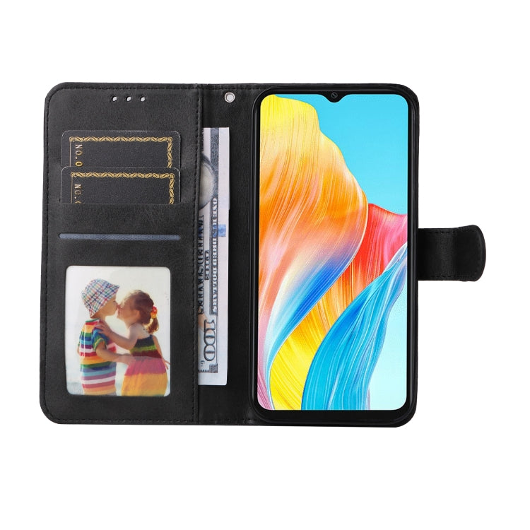 For OPPO A38 4G / A18 4G Global Classic Calf Texture Flip Leather Phone Case(Black) - A38 Cases by PMC TechLife | Online Shopping South Africa | PMC TechLife