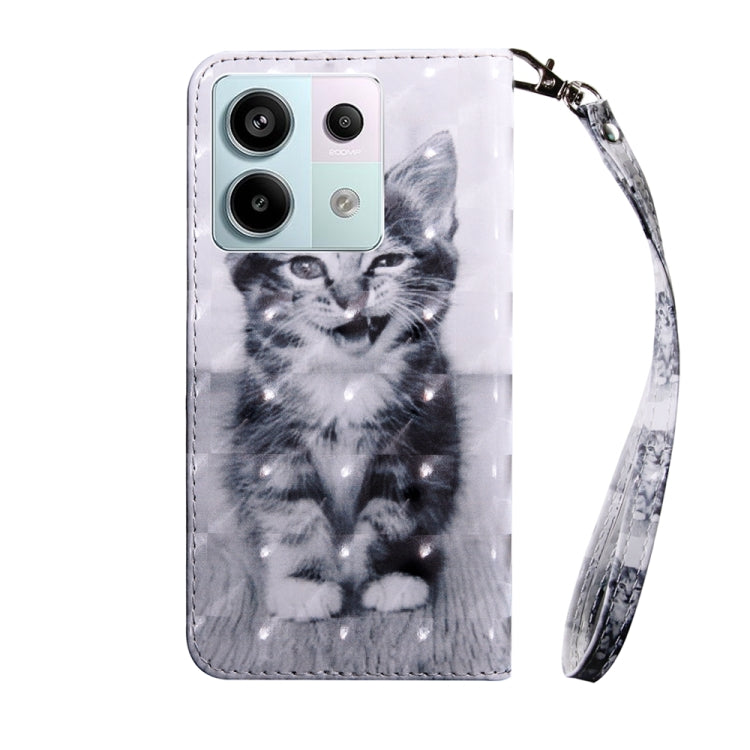 For Xiaomi Redmi Note 13 Pro 5G 3D Painted Pattern Leather Phone Case(Smile Cat) - Note 13 Pro Cases by PMC TechLife | Online Shopping South Africa | PMC TechLife | Buy Now Pay Later Mobicred