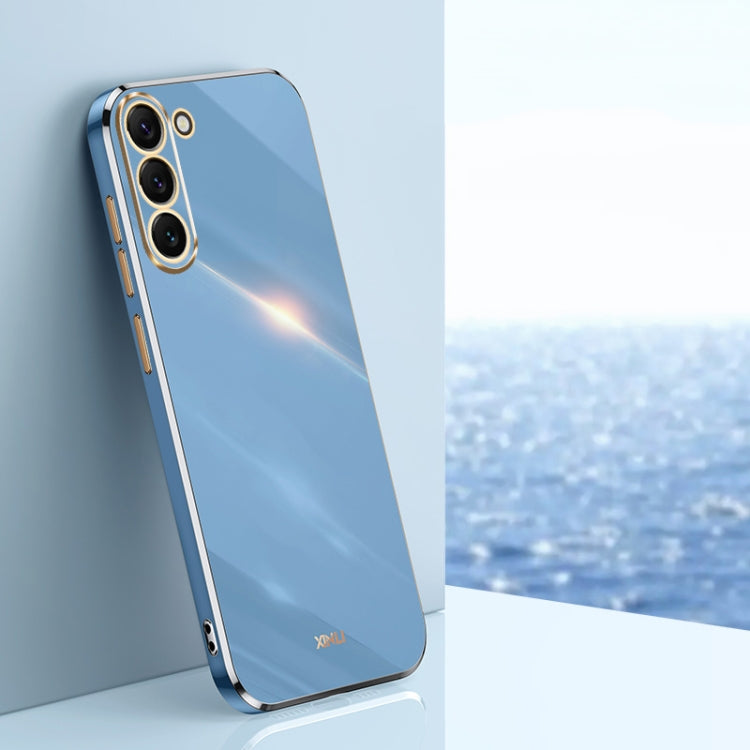 For Samsung Galaxy S24+ 5G XINLI Straight Edge 6D Electroplate TPU Phone Case(Celestial Blue) - free shipping - PMC Jewellery - Order now!