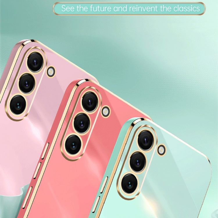 For Samsung Galaxy S24+ 5G XINLI Straight Edge 6D Electroplate TPU Phone Case(Celestial Blue) - free shipping - PMC Jewellery - Order now!