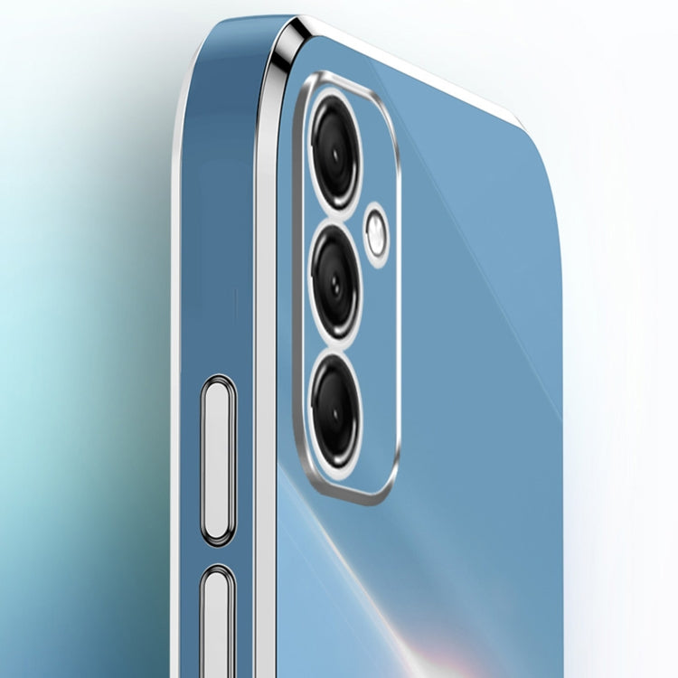 For Samsung Galaxy A15 XINLI Straight Edge 6D Electroplate TPU Phone Case with Ring Holder(Black) - Galaxy Phone Cases by XINLI | Online Shopping South Africa | PMC TechLife