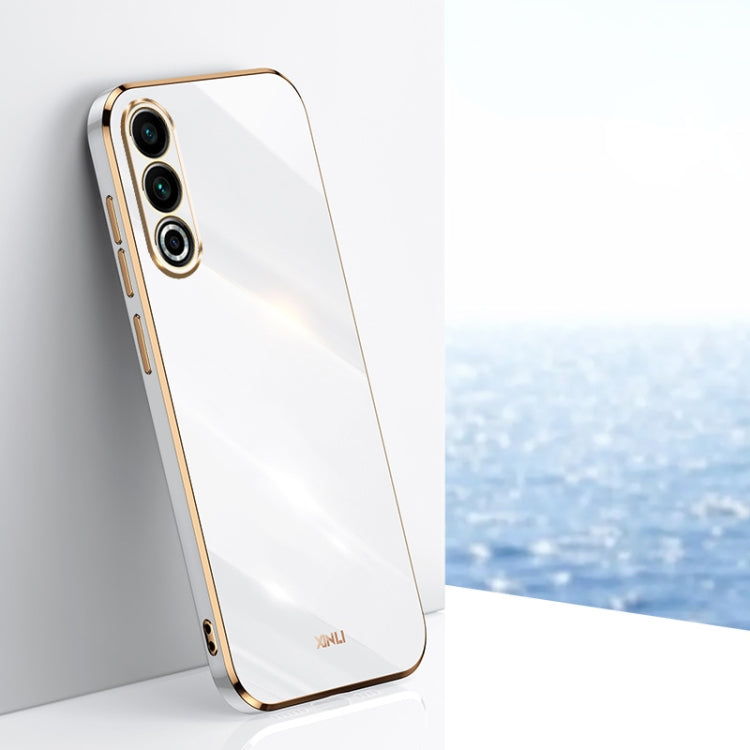 For Meizu 20 5G XINLI Straight Edge 6D Electroplate TPU Phone Case(White) - free shipping - PMC Jewellery - Order now!