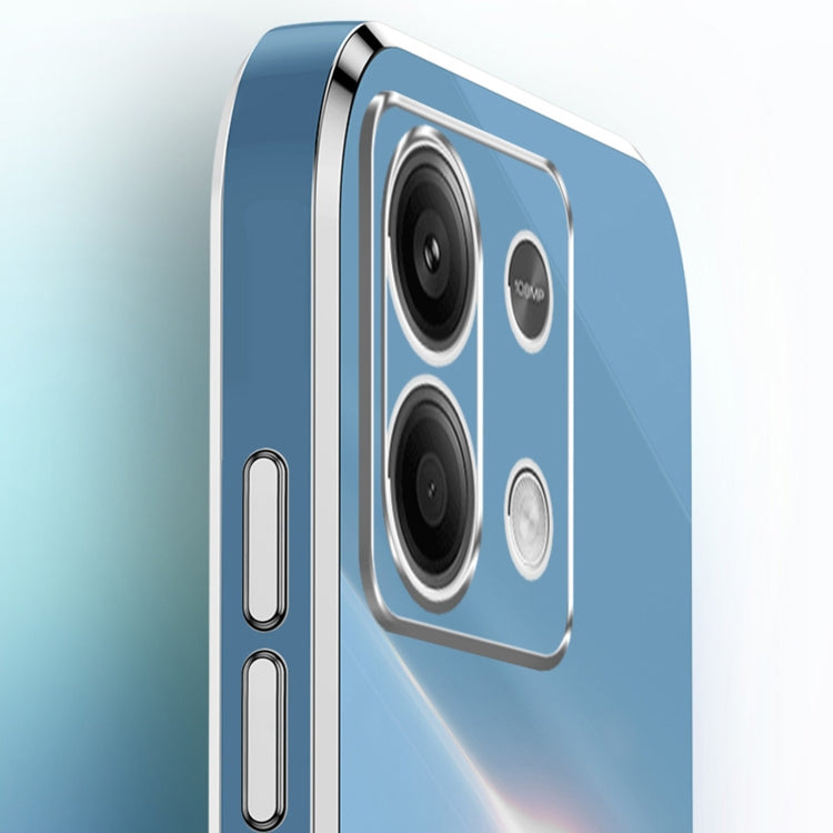 For Xiaomi Redmi Note 13 Pro 4G XINLI Straight Edge 6D Electroplate TPU Phone Case with Ring Holder(Mint Green) - Note 13 Pro Cases by XINLI | Online Shopping South Africa | PMC TechLife | Buy Now Pay Later Mobicred