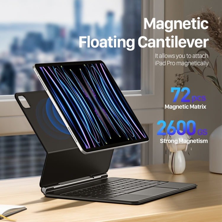 DUX DUCIS MK Series Floating Magnetic Keyboard Tablet Leather Case For iPad Pro 12.9 2022 - free shipping - PMC TechLife - Order now!