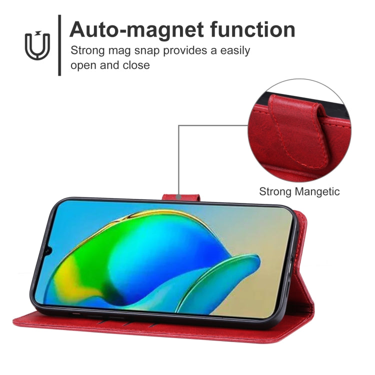 For ZTE Blade V41 Smart Leather Phone Case(Red) - ZTE Cases by PMC TechLife | Online Shopping South Africa | PMC TechLife | Buy Now Pay Later Mobicred