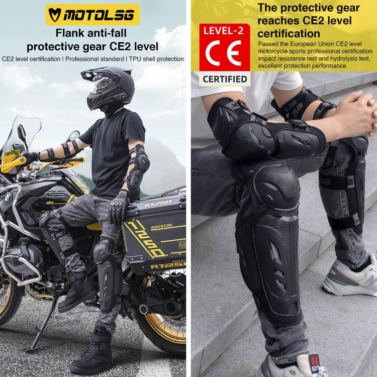 2 in 1 Knee Pads Motolsg Motorcycle Bicycle Riding Protective Gear - Protective Gear by PMC TechLife | Online Shopping South Africa | PMC TechLife | Buy Now Pay Later Mobicred