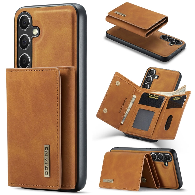 For Samsung Galaxy S24+ 5G DG.MING M1 Series 3-Fold Multi Card Wallet + Magnetic Phone Case(Brown) - free shipping - PMC Jewellery - Order now!
