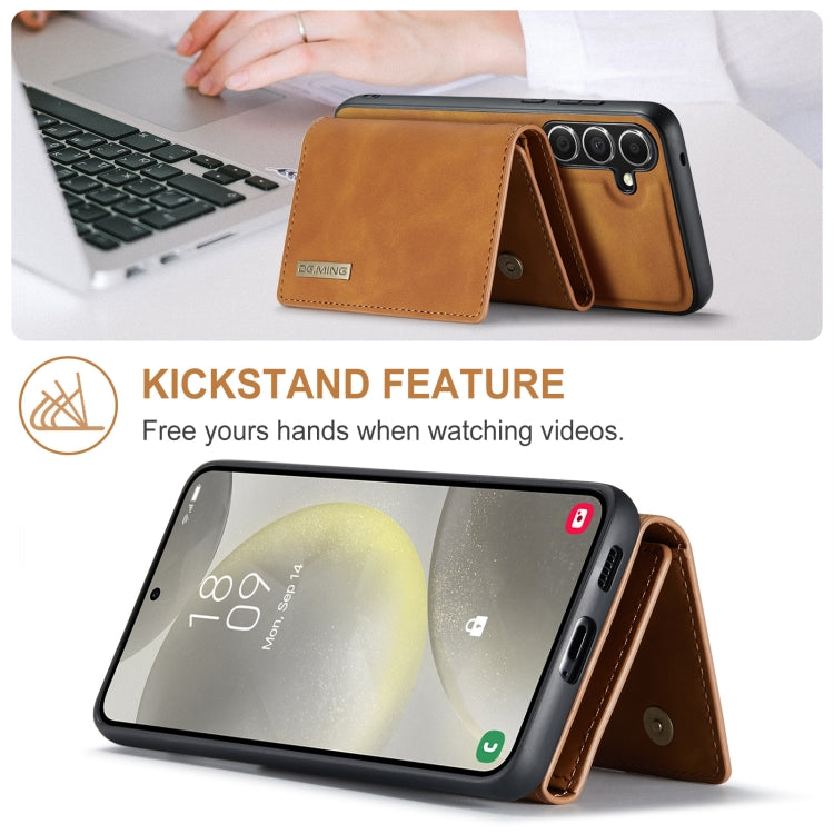 For Samsung Galaxy S24+ 5G DG.MING M1 Series 3-Fold Multi Card Wallet + Magnetic Phone Case(Brown) - free shipping - PMC Jewellery - Order now!