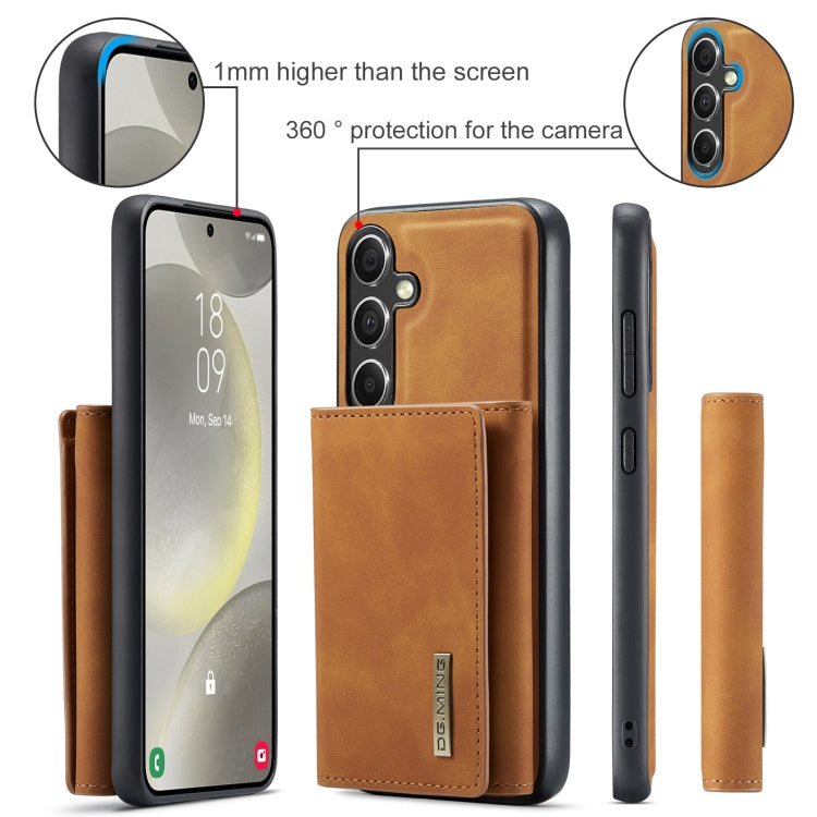 For Samsung Galaxy S24+ 5G DG.MING M1 Series 3-Fold Multi Card Wallet + Magnetic Phone Case(Brown) - free shipping - PMC Jewellery - Order now!