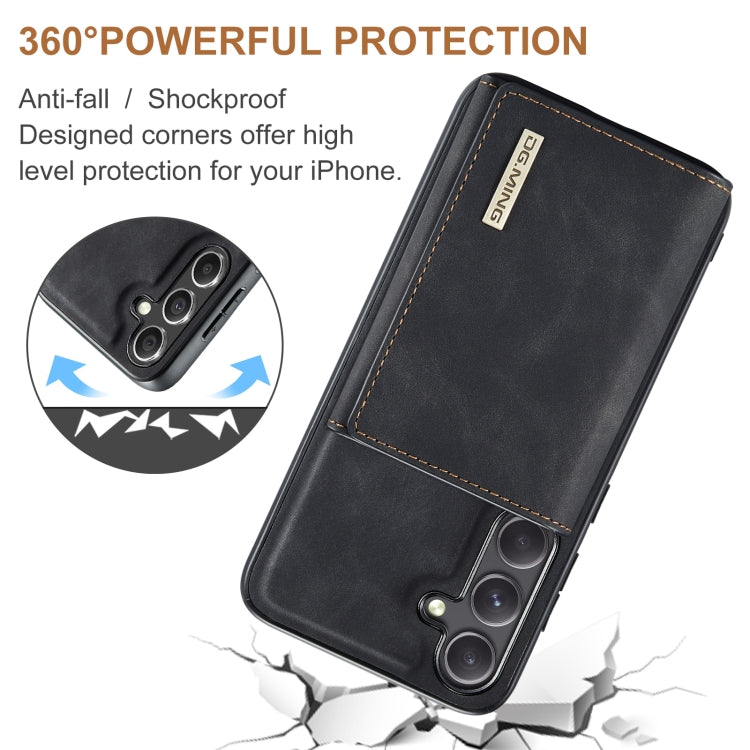For Samsung Galaxy S24+ 5G DG.MING M1 Series 3-Fold Multi Card Wallet + Magnetic Phone Case(Black) - free shipping - PMC Jewellery - Order now!