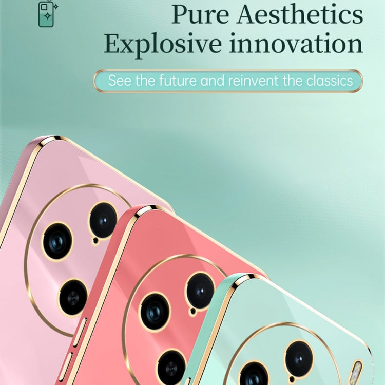 For vivo X100 Pro 5G XINLI Straight Edge 6D Electroplate TPU Phone Case(White) - X100 Pro Cases by XINLI | Online Shopping South Africa | PMC TechLife | Buy Now Pay Later Mobicred