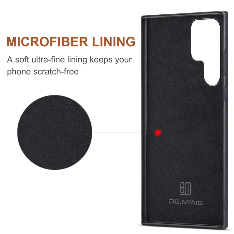 For Samsung Galaxy S24 Ultra 5G DG.MING M2 Series 3-Fold Multi Card Bag + Magnetic Phone Case(Coffee) - Galaxy S24 Ultra 5G Cases by DG.MING | Online Shopping South Africa | PMC TechLife | Buy Now Pay Later Mobicred