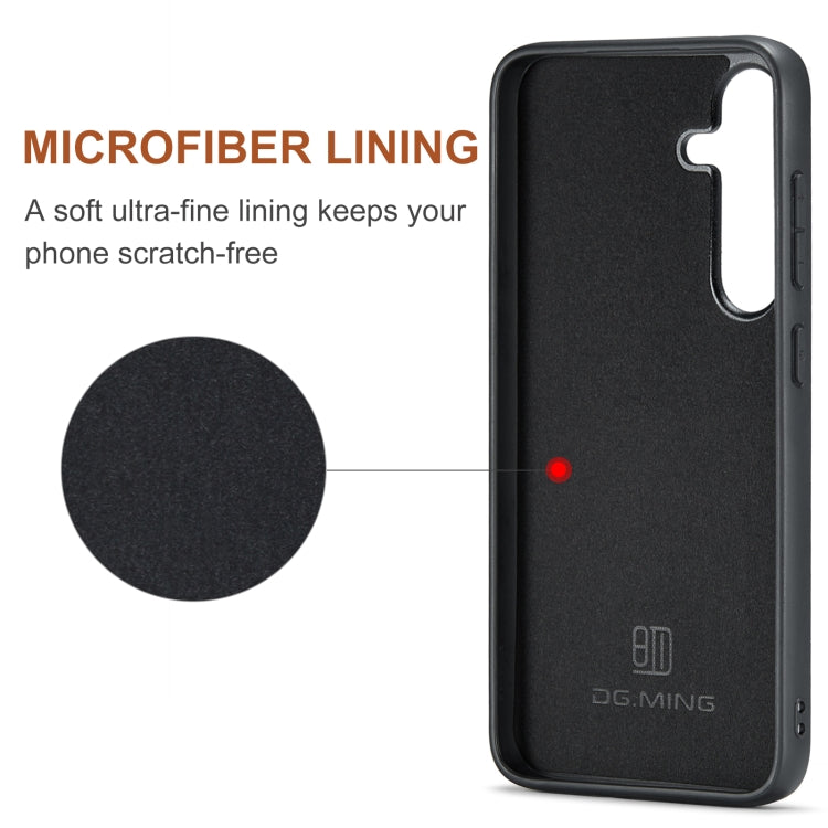 For Samsung Galaxy S24+ 5G DG.MING M2 Series 3-Fold Multi Card Bag + Magnetic Phone Case(Brown) - free shipping - PMC Jewellery - Order now!