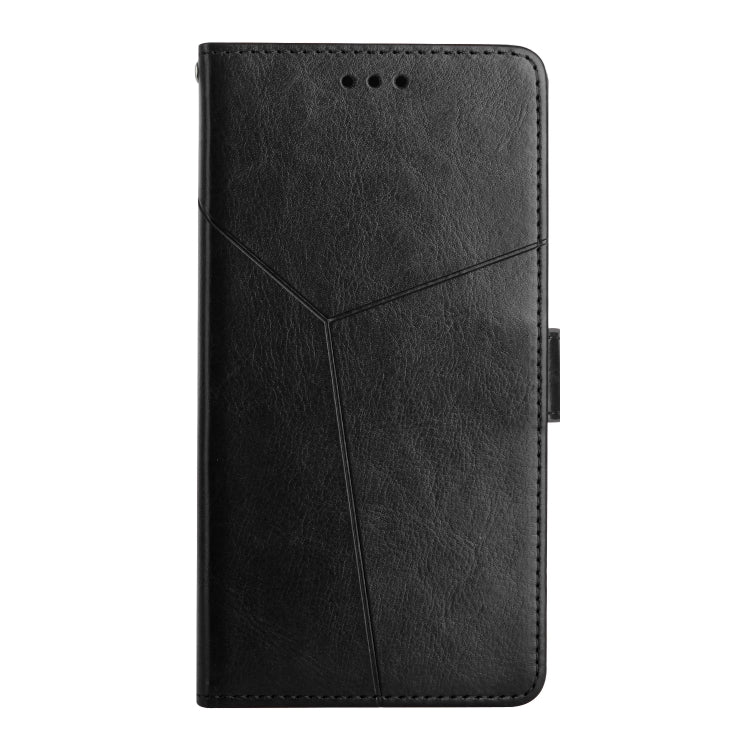 For Xiaomi Redmi Note 13 4G Y-shaped Pattern Flip Leather Phone Case(Black) - Note 13 Cases by PMC TechLife | Online Shopping South Africa | PMC TechLife | Buy Now Pay Later Mobicred