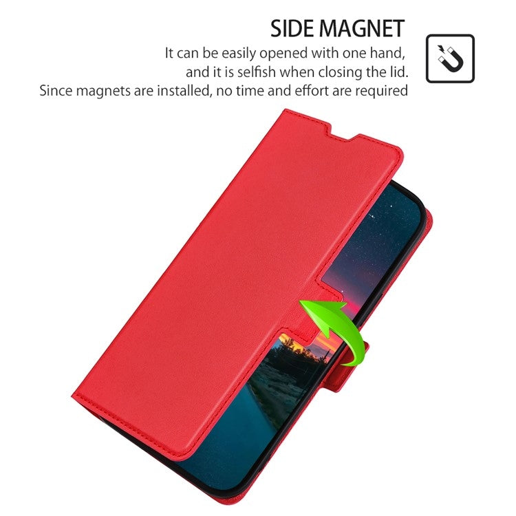 For Huawei Pura 70 Pro / Pro+ Ultra-thin Voltage Side Buckle Horizontal Flip Leather Phone Case(Red) - Huawei Cases by PMC Jewellery | Online Shopping South Africa | PMC Jewellery | Buy Now Pay Later Mobicred