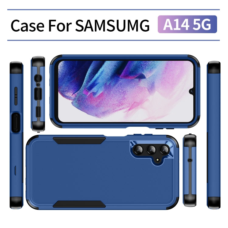 For Samsung Galaxy A14 5G / A14 4G TPU + PC Shockproof Protective Phone Case(Royal Blue + Black) - Galaxy Phone Cases by PMC TechLife | Online Shopping South Africa | PMC TechLife